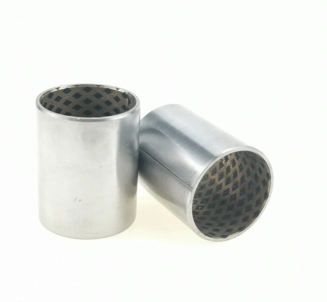 Bimetal Bronze Layer Steel Base Graphite Insert Oilless Bushing