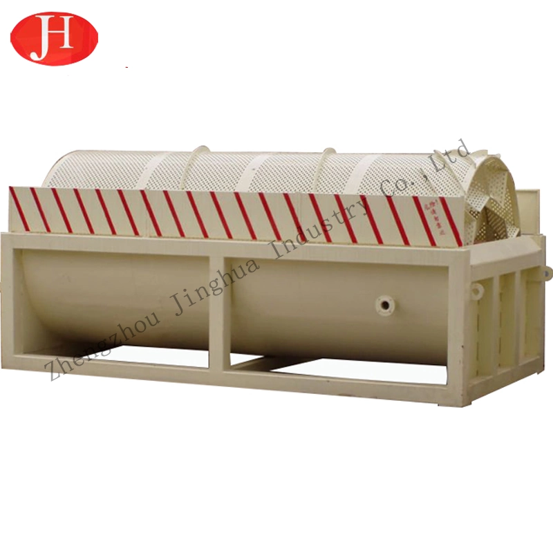 Fresh Potato Dry Sieve Washer Cage Washing Machine Potato Starch Production Line